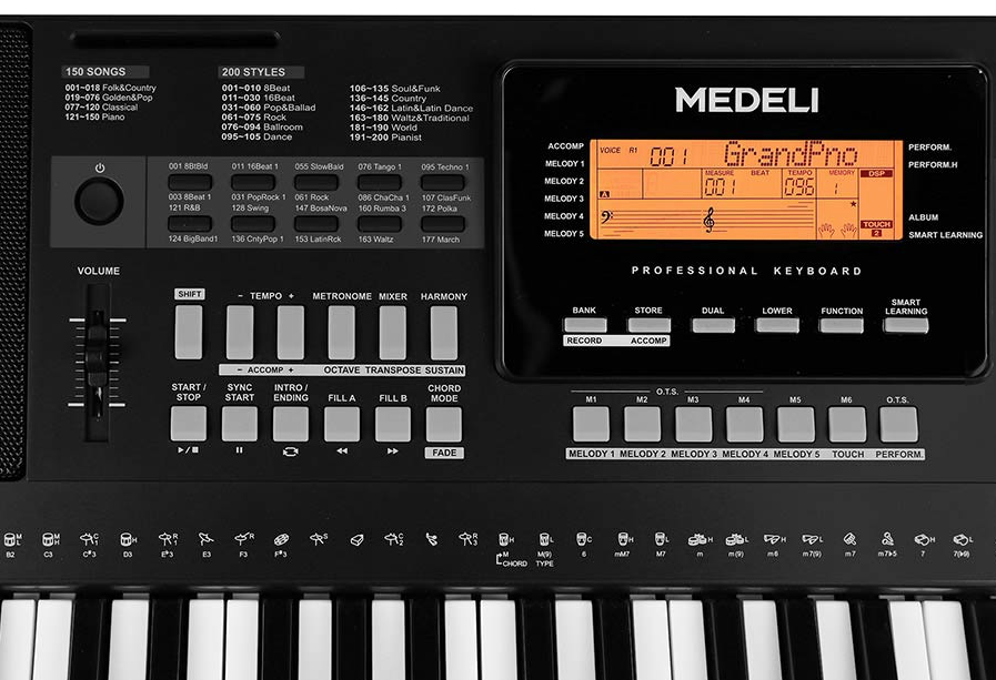 Medeli A300 incl adapter Keyboard 61 keys