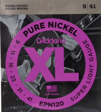 D'Addario epn120 pure nickel 0.09 Set voor elektrische gitaar