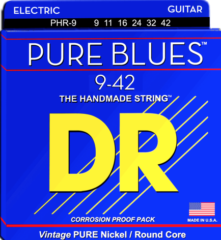 DR pure blues phr9 0.09 Set voor elektrische gitaar