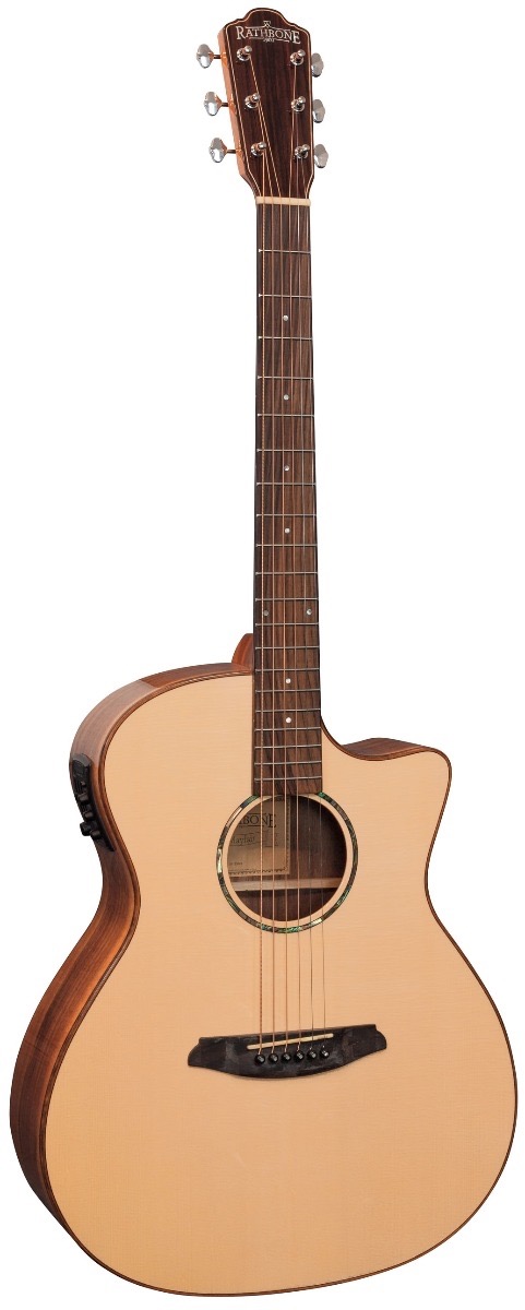 Rathbone R3SKCE spruce/koa Western gitaar met element
