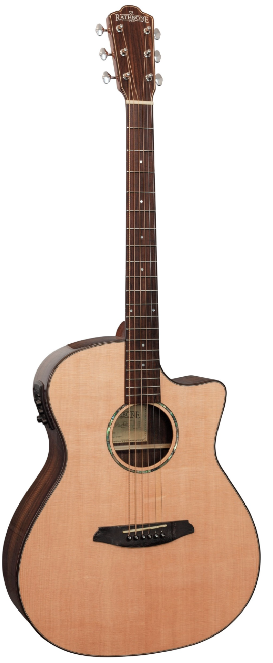 Rathbone r3srce spruce/rosewood Western gitaar met element