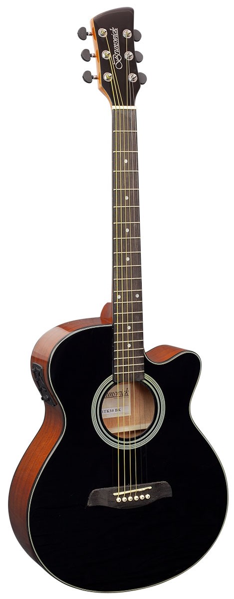 Brunswick btk50bk deluxe Western gitaar met element