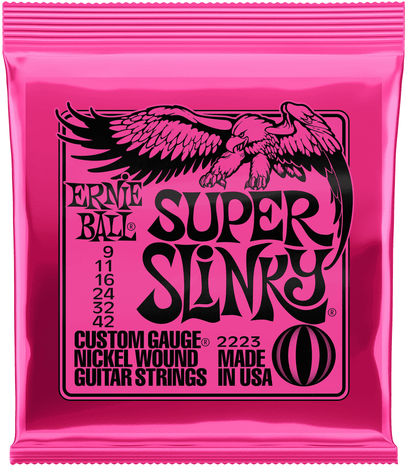 Ernie Ball 2223 super slinky 0.09 Set voor elektrische gitaar