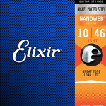 Elixir nanoweb light 12052 0.10 Set voor elektrische gitaar