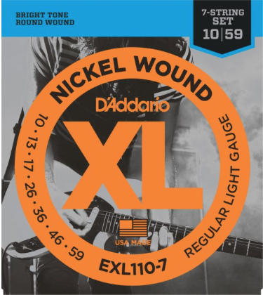 D'Addario exl110-7  (7string) Set 7 string snaren