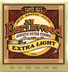 Ernie Ball 0.10 earthwood 0.10 Set voor western gitaar