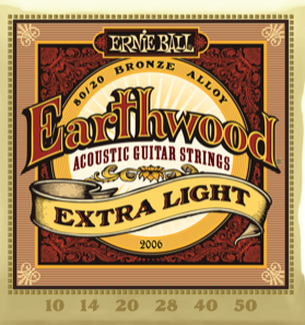 Ernie Ball 0.10 earthwood Set western snaren