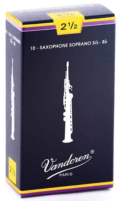 Vandoren Sax Sopraan 2½ 2½ traditional riet