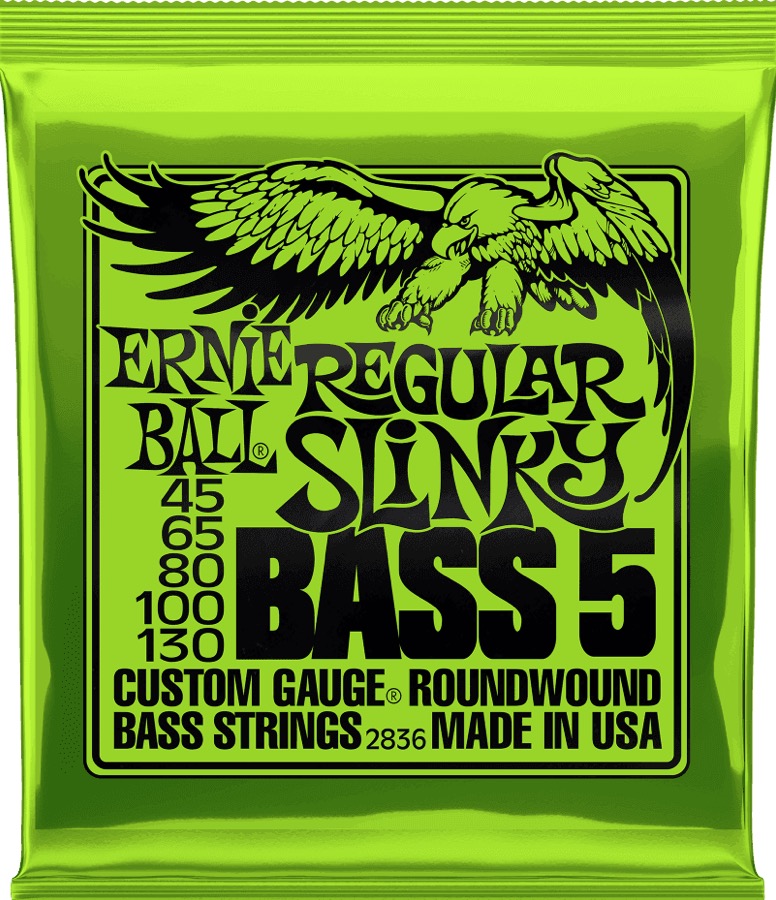 Ernie Ball 2836 reg slinky Set 5 string bassnaren
