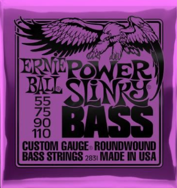 Ernie Ball 2831 power slinky nickel Set 4 string bassnaren
