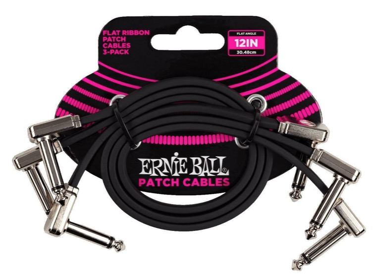 Ernie Ball 12"  (30,48cm) 3-pack 30cm Patch cord