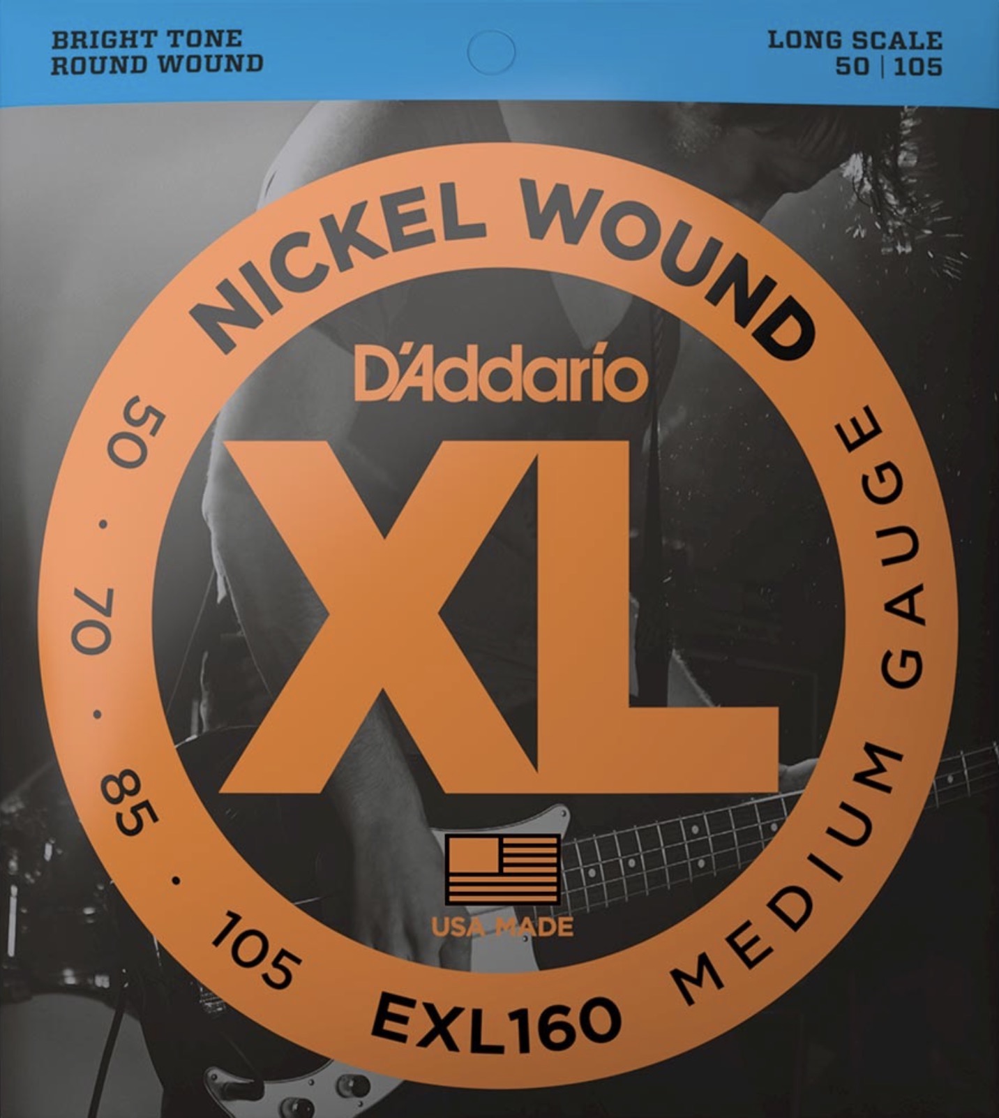 D'Addario ELX160 Set 4 string bassnaren