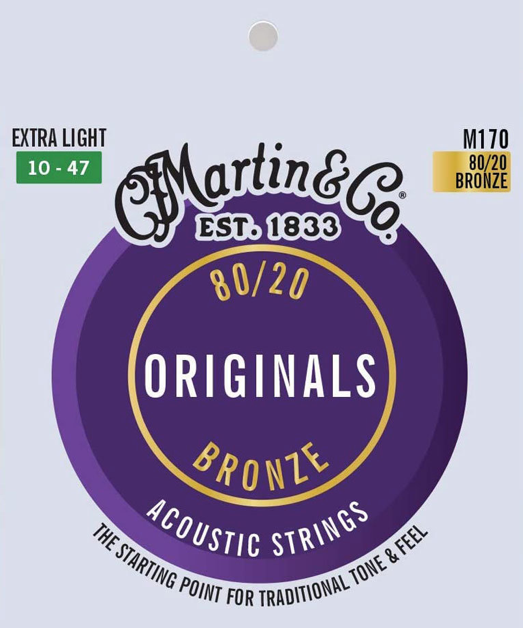 Martin m170 Originals 0.10 0.10 Set voor western gitaar
