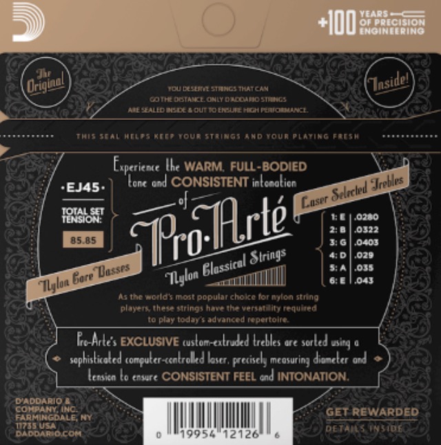 D'Addario EJ45 Pro Arte Set klassieke snaren