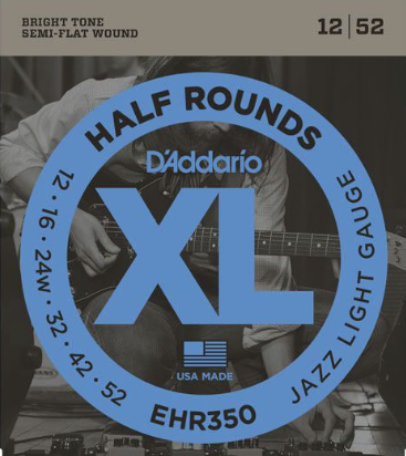 D'Addario ehr350 half geslepen 0.12 Set voor elektrische gitaar