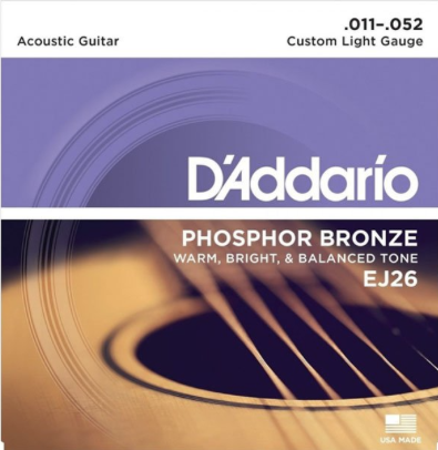 D'Addario EJ26 0.11 (phosphor brz) 0.11 Set voor western gitaar