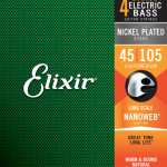 Elixir nanoweb light Set 4 string bassnaren