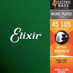 Elixir nanoweb light Set 4 string bassnaren