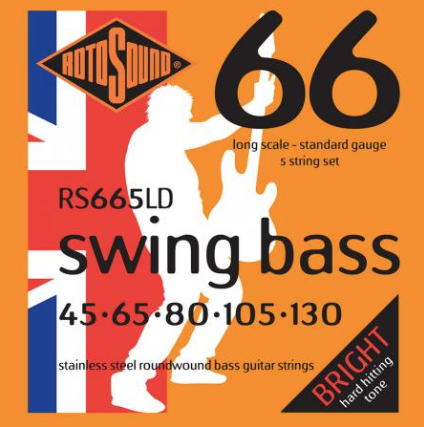 Rotosound rs665ld 45-130 Set 5 string bassnaren
