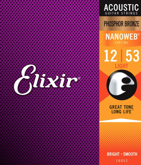 Elixir 0.12 - 0.53 nanoweb 0.12 Set voor western gitaar