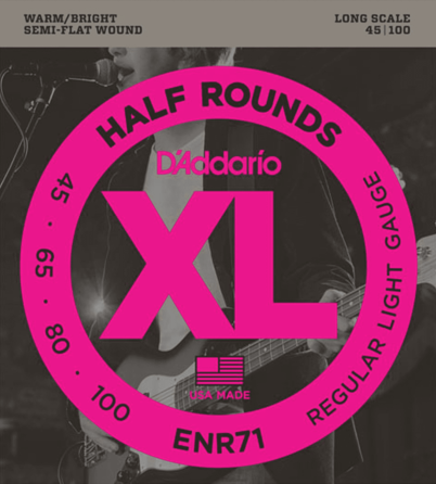 D'Addario ENR71 (half rounds) Set 4 string bassnaren
