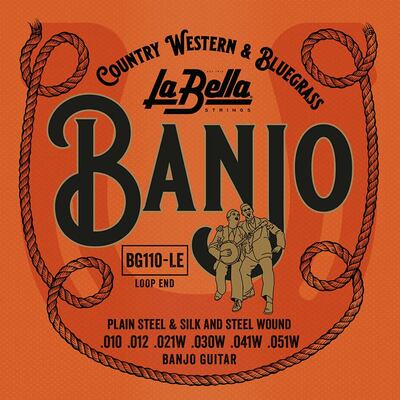 La Bella bg110 6 string! Set banjo (6) snaren