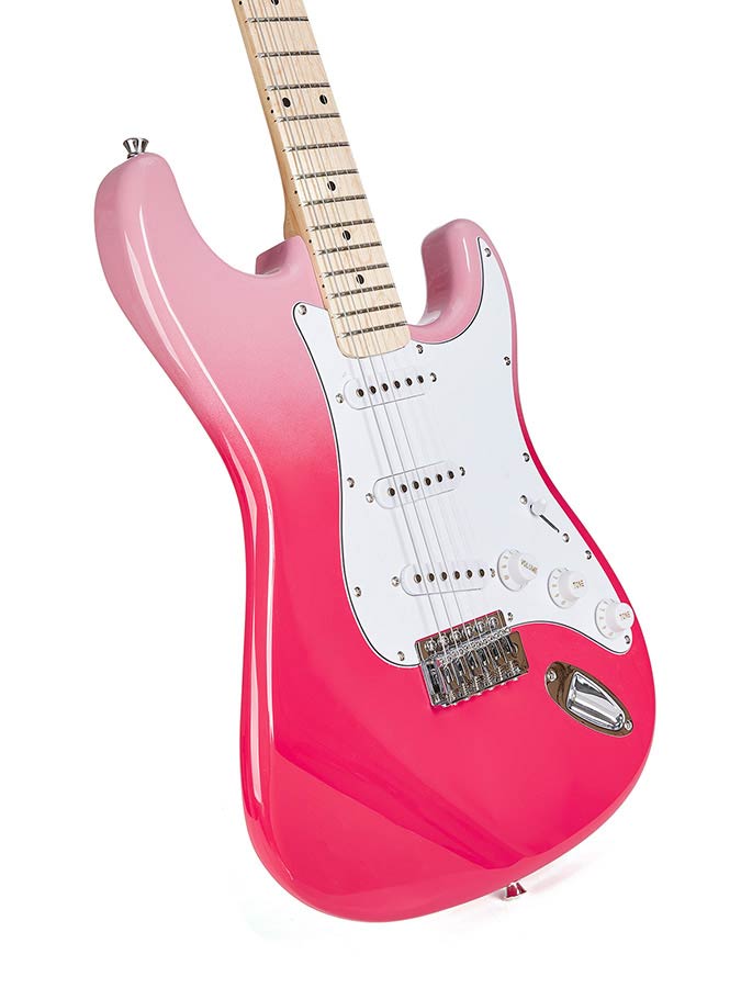 SX SEM1/PT Strat rose fade Electrische gitaar