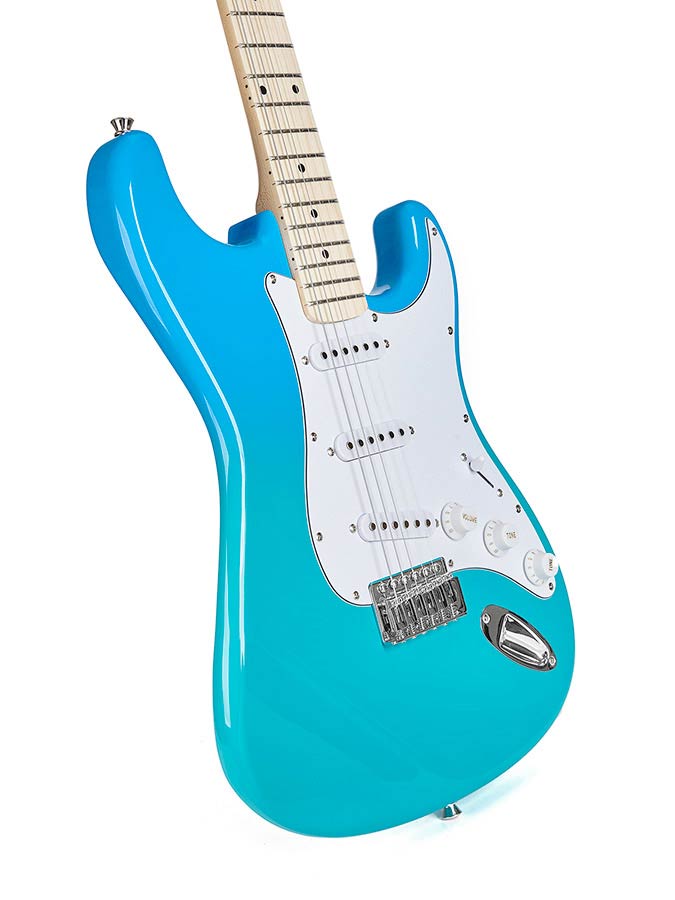 SX SEM1/BG Strat blue glow Electrische gitaar