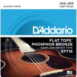 D'Addario eft16 flat tops Phosphor Bronze 0.12 Set voor western gitaar