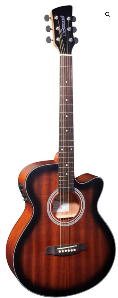 Brunswick btk50tb deluxe Western gitaar met element