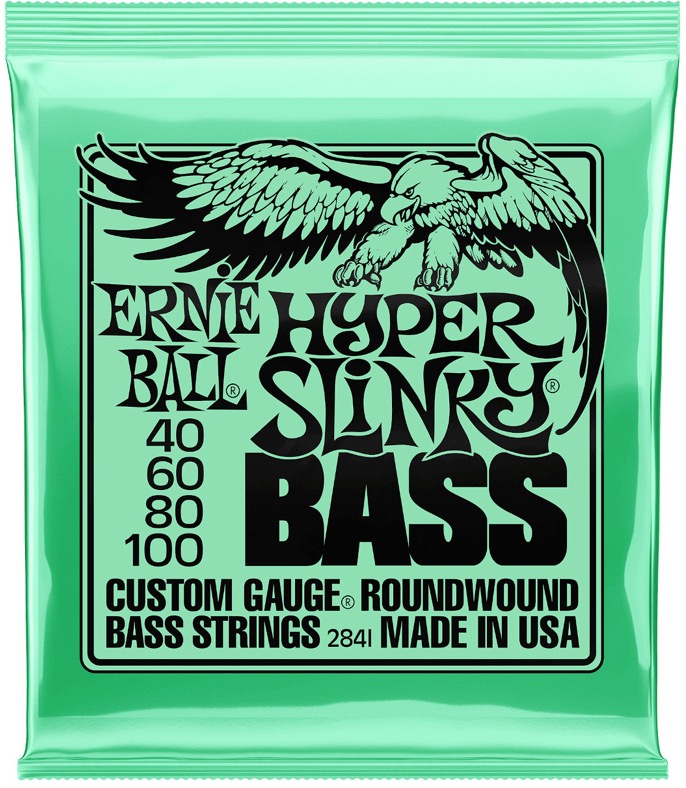 Ernie Ball 2841 hyper slinky Set 4 string bassnaren