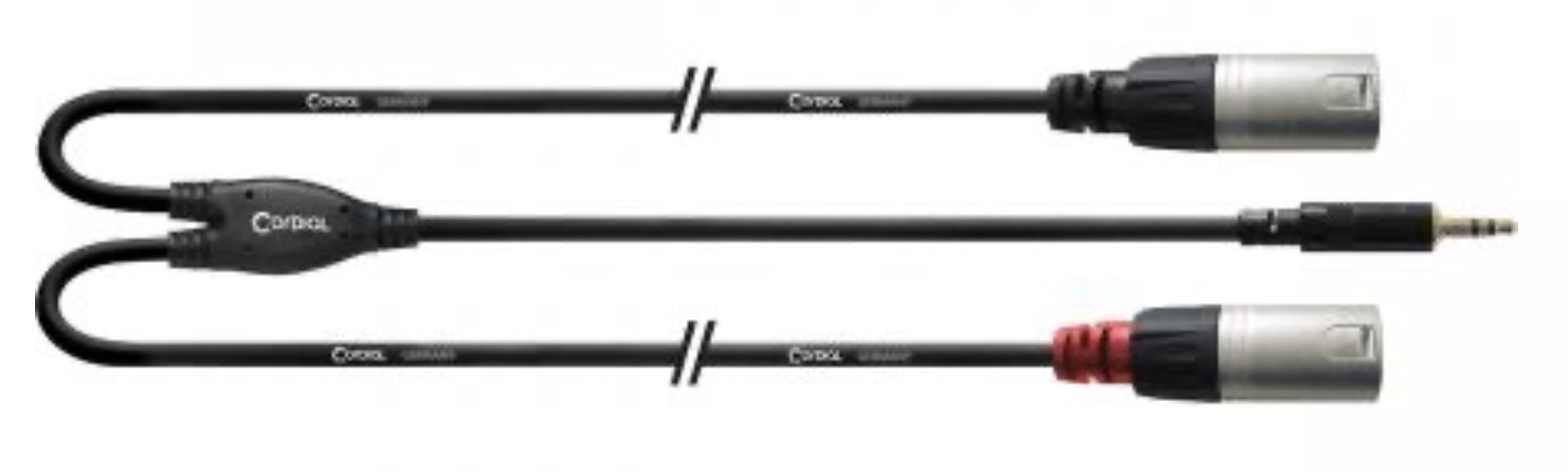 Cordial (Essentials) CFY3WMM  3m 2x xlr male - 3.5 stereo jack male