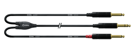 Cordial (Fairline) CFY3vpp  3m 6.3 stereo jack male - 2x mono jack male