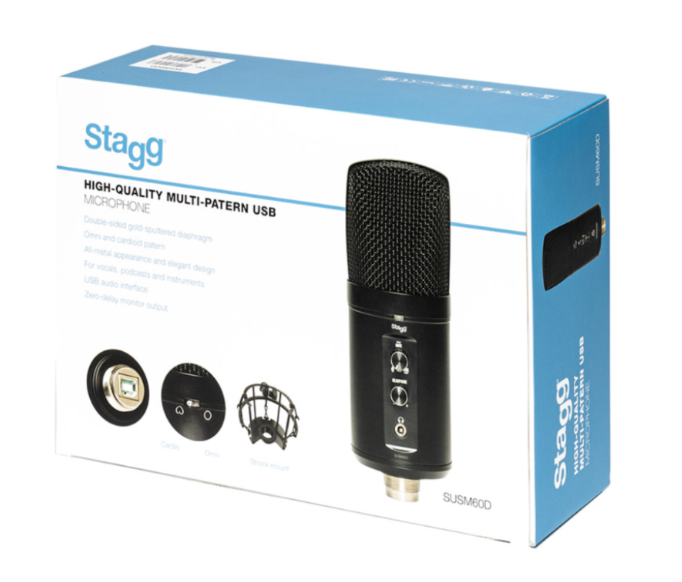 Stagg susm60d USB double Grootmembraan USB microfoon