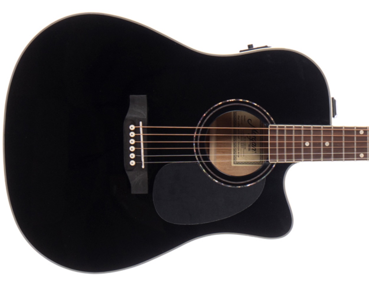 Morgan W104ce blk dlx Western gitaar met element