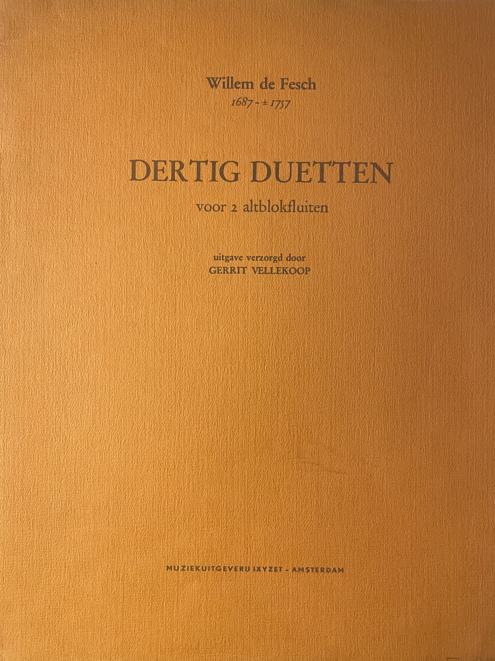 Dertig duetten - Gerrit Vellekoop - Deel 1