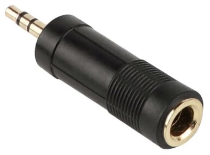 Blackhorn AT120G 6.3 stereo jack female - 3.5 stereo jack male