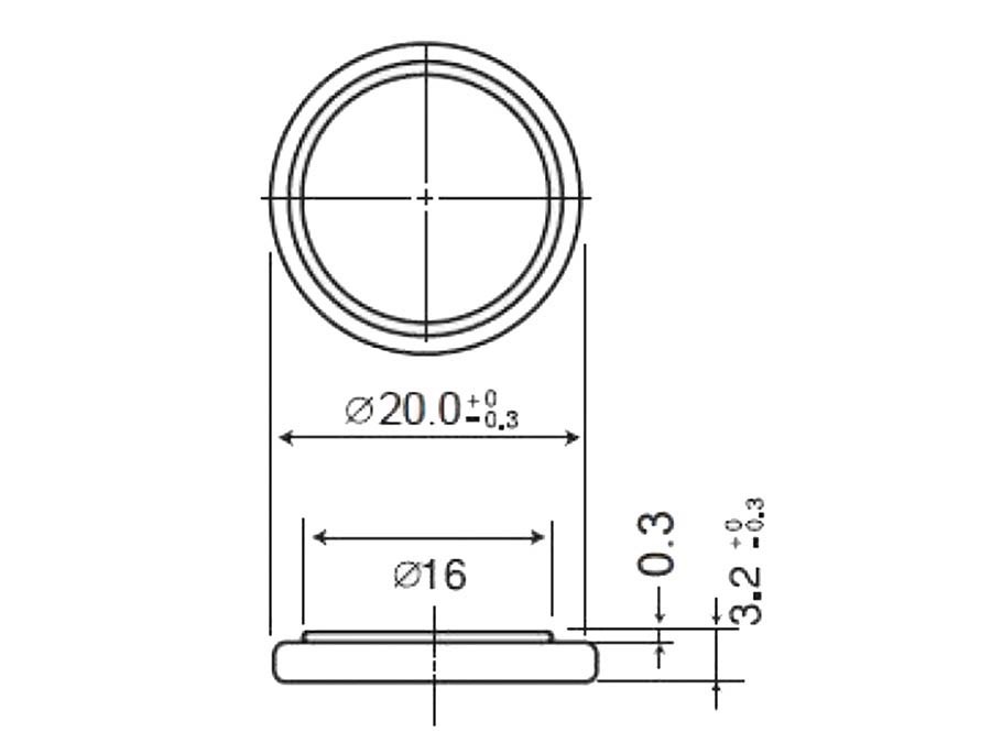 Duracell CR2032 Knoop cel