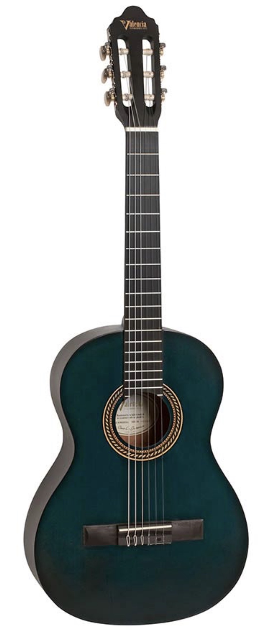 Valencia ¾ VC203TBU deluxe ¾ Klassieke gitaar