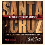 Santa Cruz medium tension 0.11 Set voor western gitaar