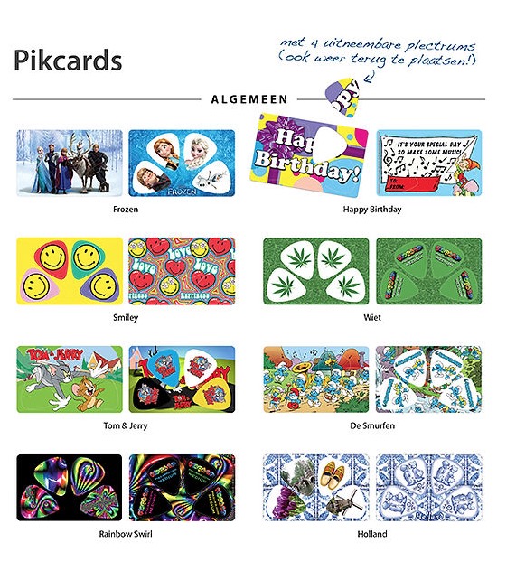 Pikcard 4 plectra Plectra Cards