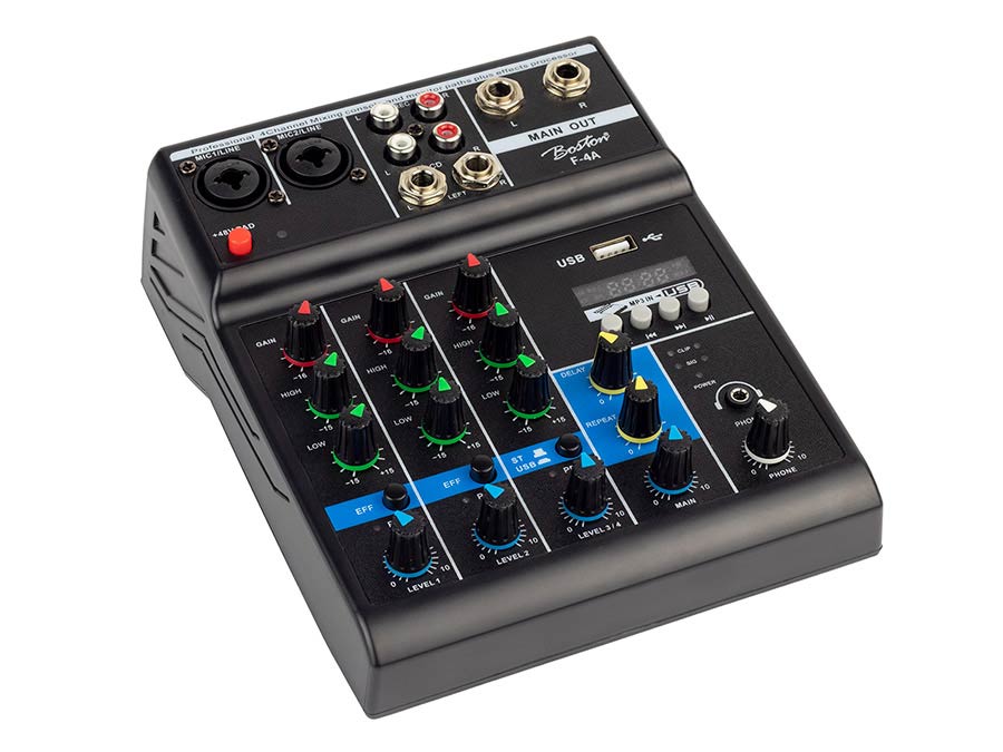 Boston F4a usb Desktop mixer met fx