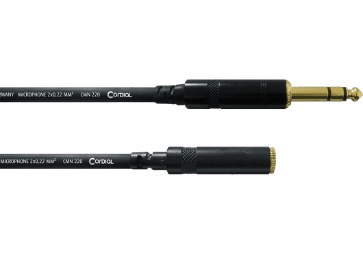 Cordial (Intro) cfm3vy  3m 3.5 stereo jack male - 3.5 stereo jack female