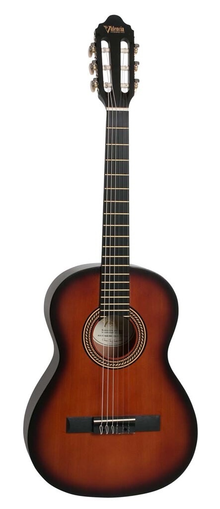 Valencia ¾ VC203HCSB deluxe ¾ Klassieke gitaar