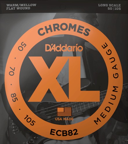D'Addario ECB82 (flatwound) Set 4 string bassnaren