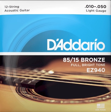 D'Addario ez940 Set 12 string voor western gitaar