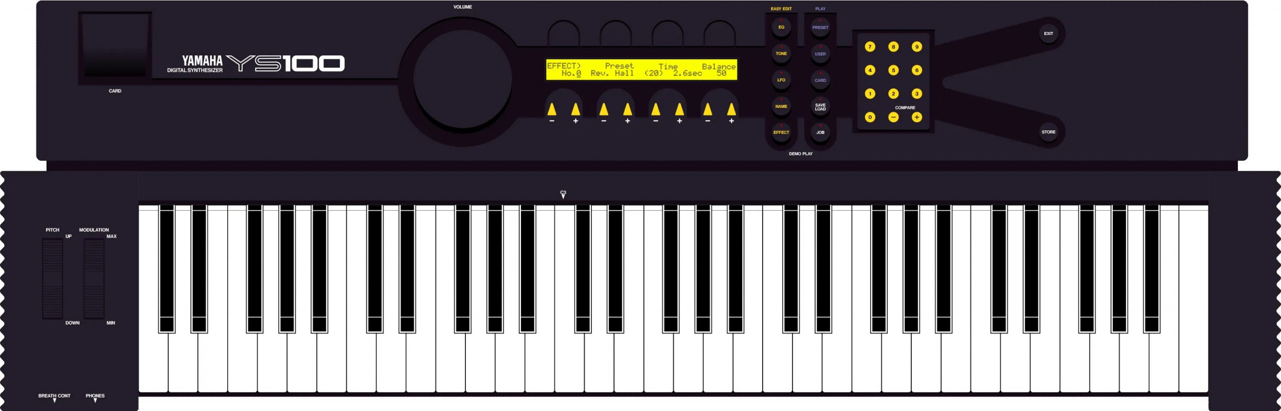 Yamaha YS100 Synthesizer 61 keys