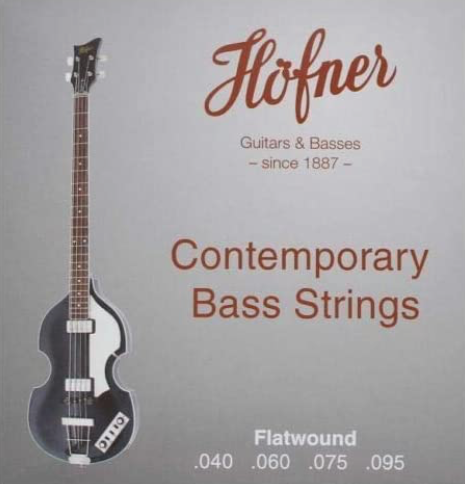 Hofner HCT1133B Contemporary Flatwound Set 4 string bassnaren