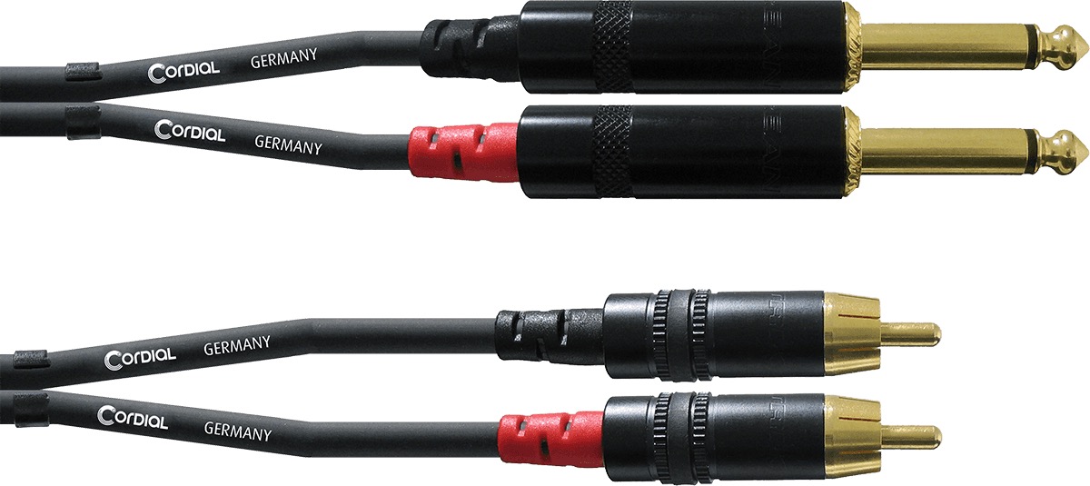 Cordial (Fairline) CFU3pc 2x jack male - 2x cinch male