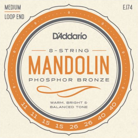 D'Addario ej74 loop end Set mandoline snaren